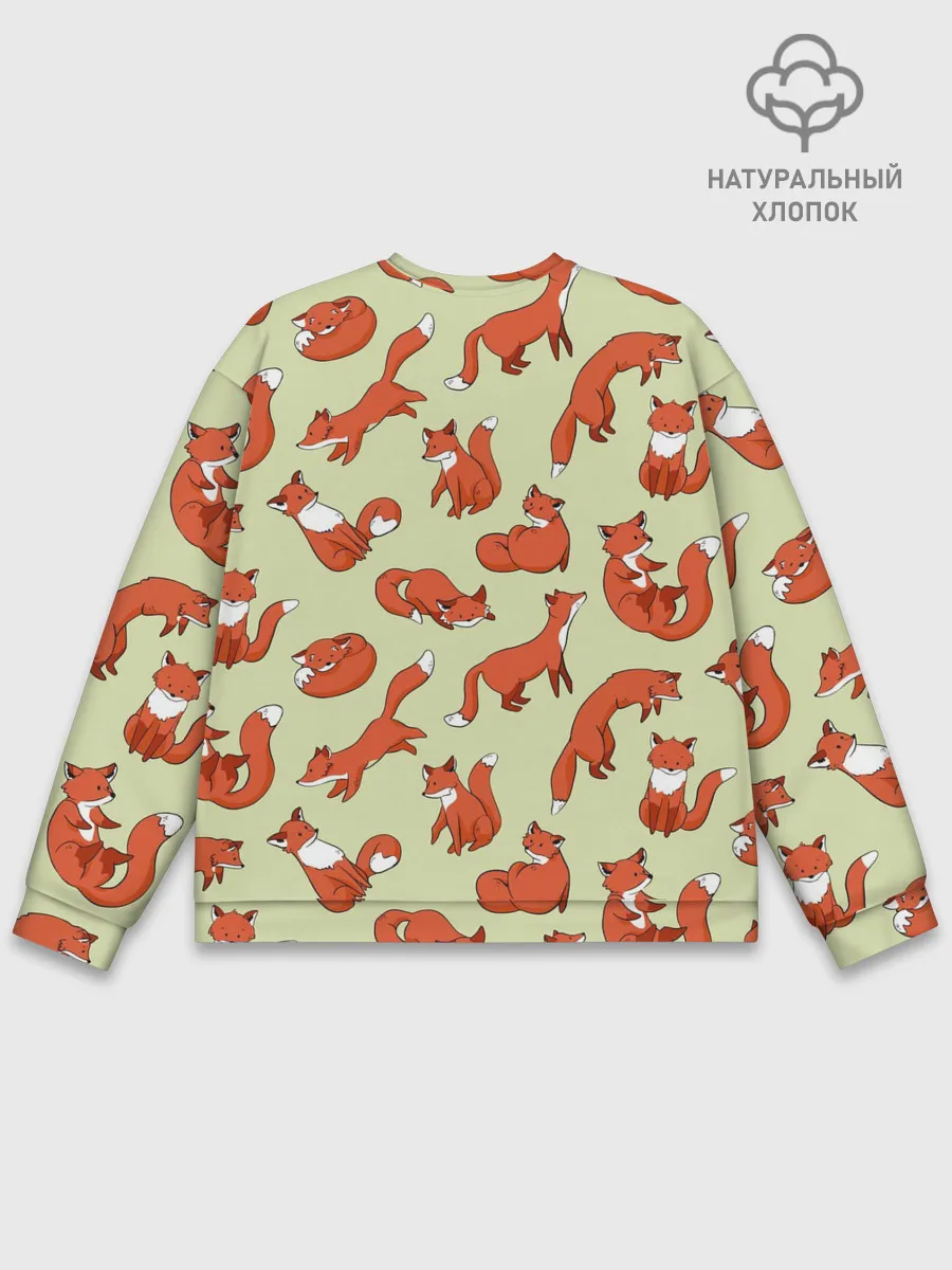 Мужской свитшот базовый / Осенние лисички