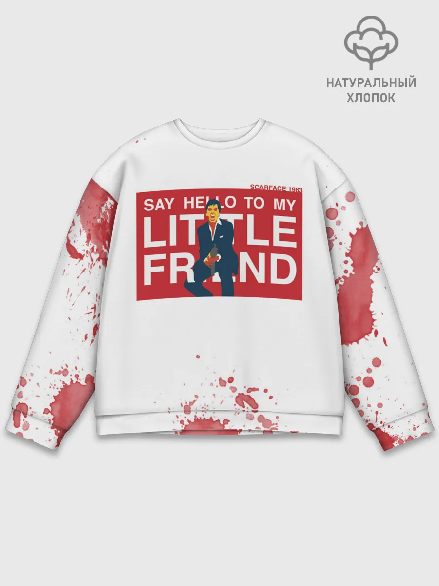 Мужской свитшот базовый / Лицо со шрамом