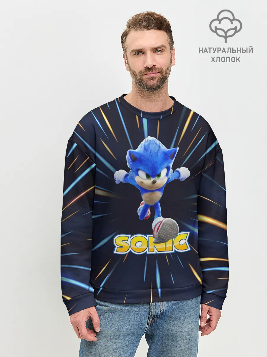 Мужской свитшот базовый / SONIC.