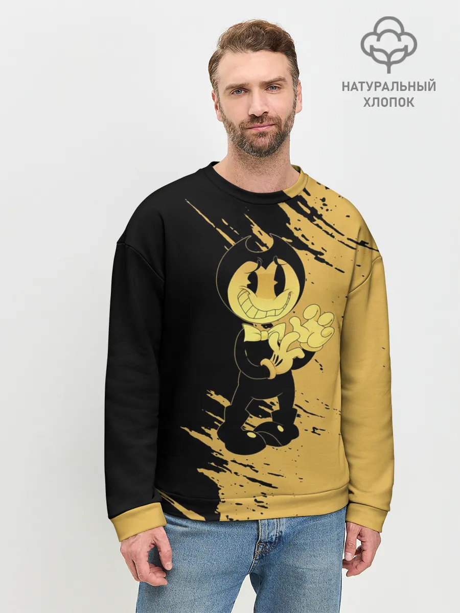 Мужской свитшот базовый / Bendy And The Ink Machine