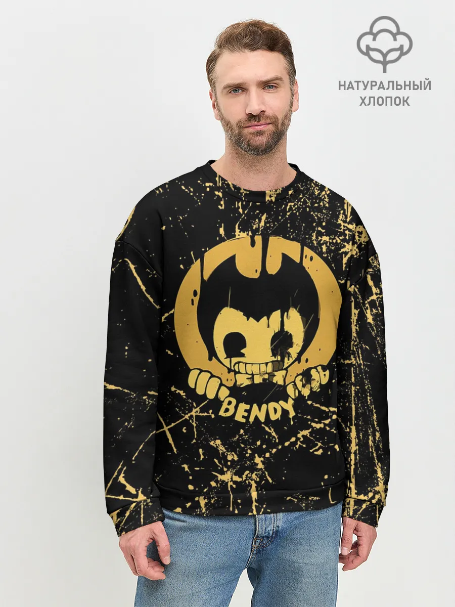 Мужской свитшот базовый / Bendy And The Ink Machine