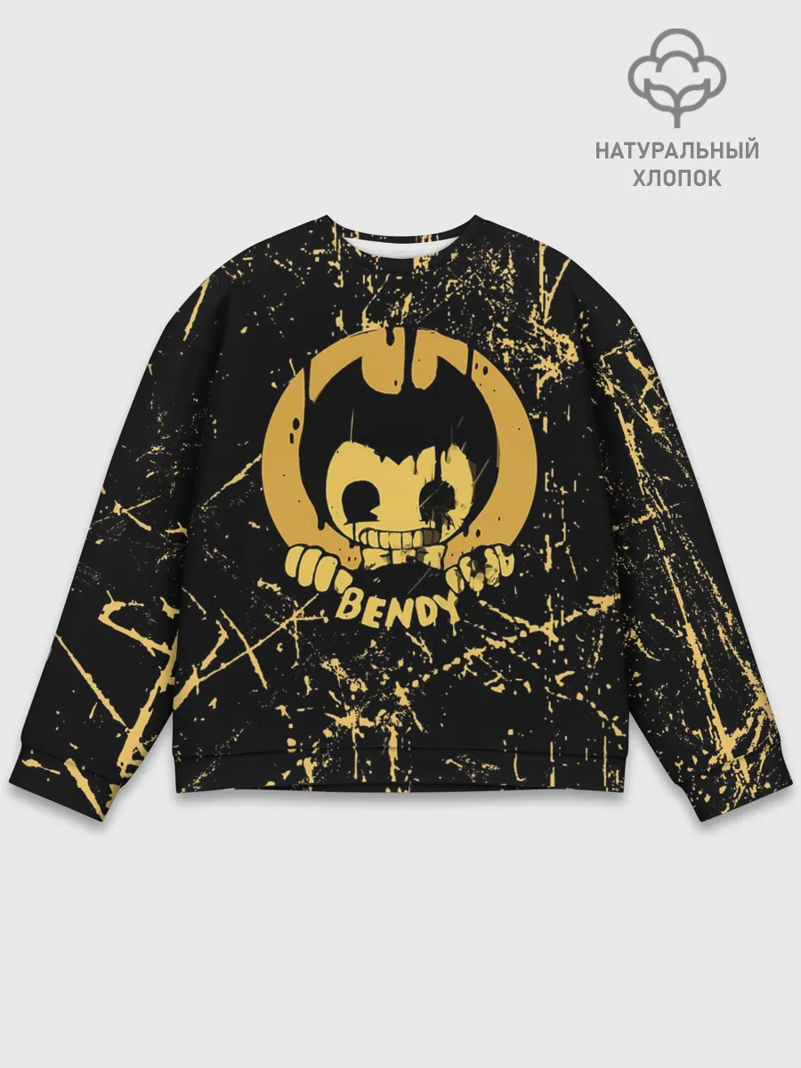 Мужской свитшот базовый / Bendy And The Ink Machine