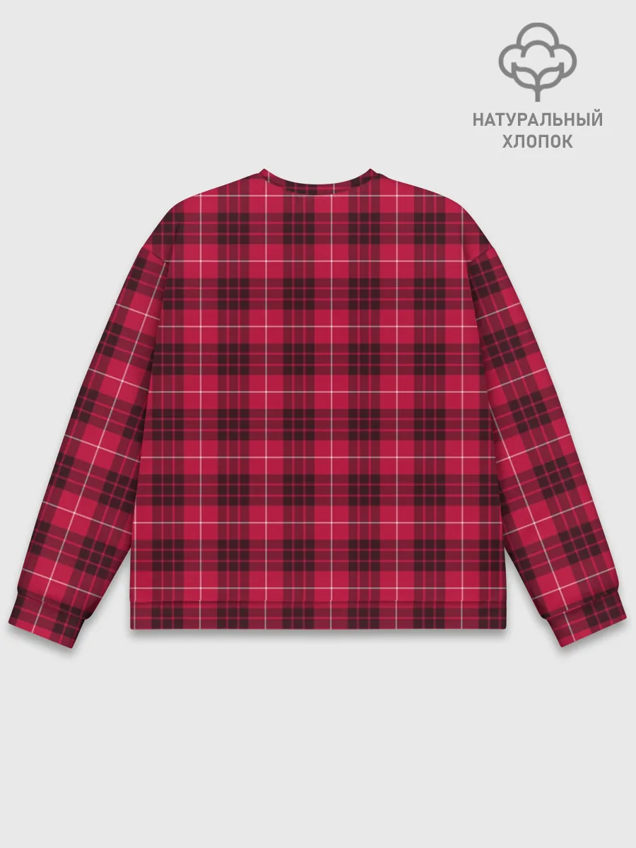 Мужской свитшот базовый / Клетка