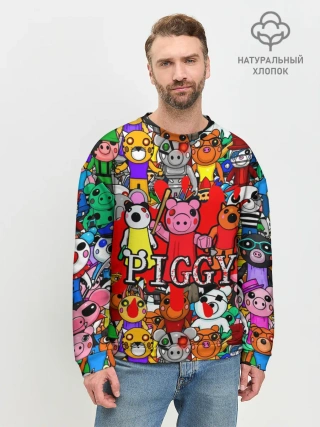 Мужской свитшот базовый / ROBLOX PIGGY