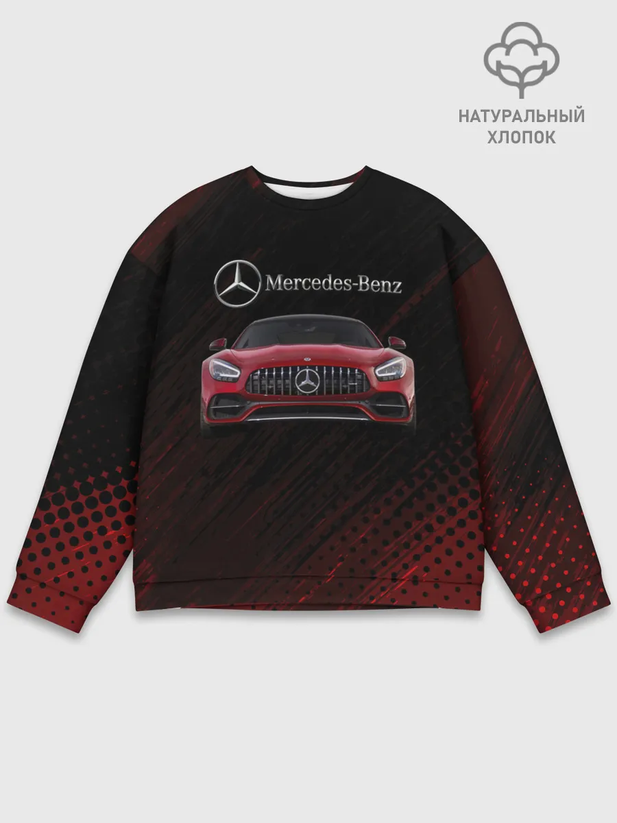Мужской свитшот базовый / Mercedes Benz AMG.