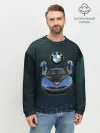 Мужской свитшот базовый / BMW i8 Turbo тюнинговая.