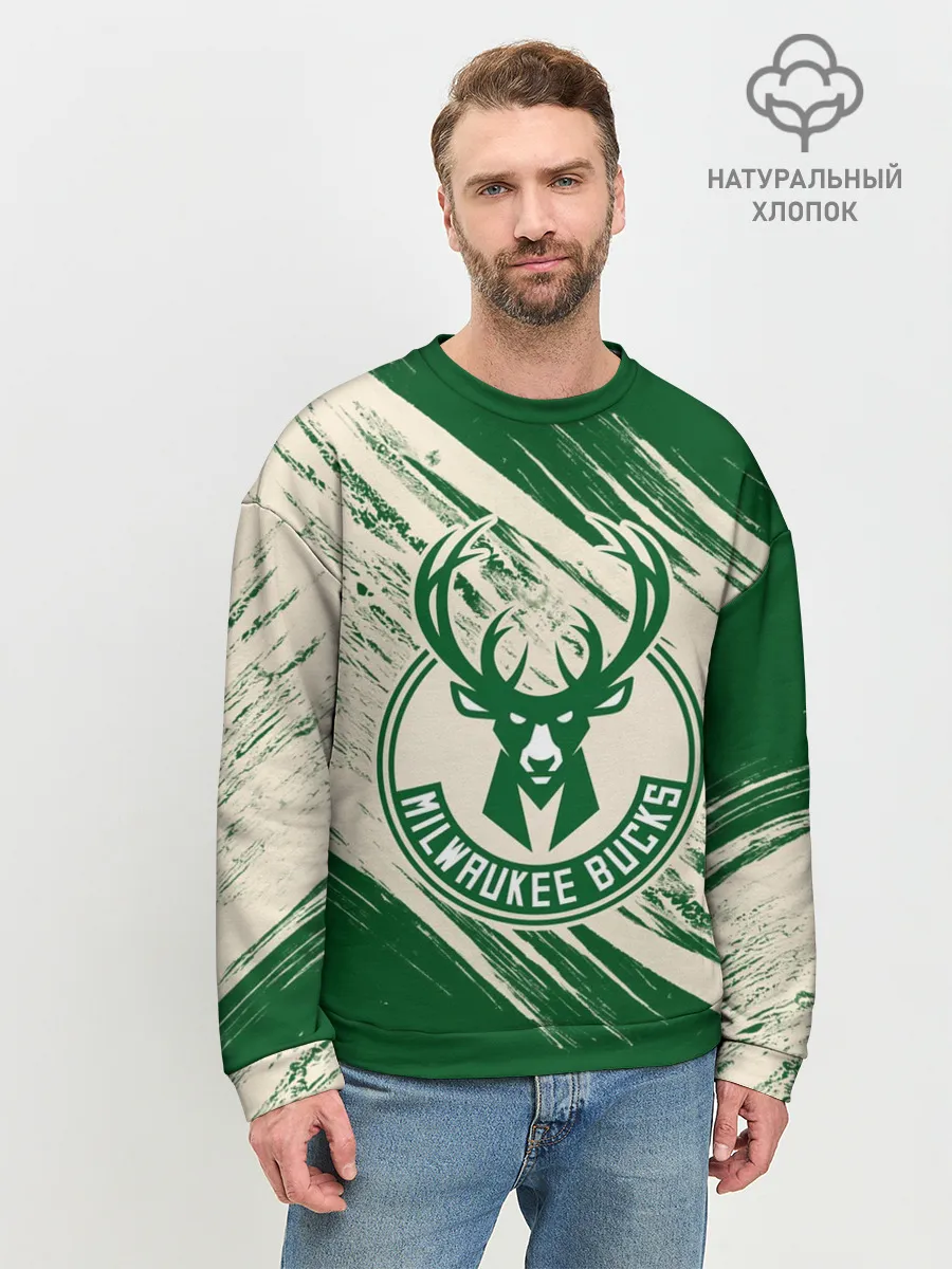 Мужской свитшот базовый / Милуоки Бакс