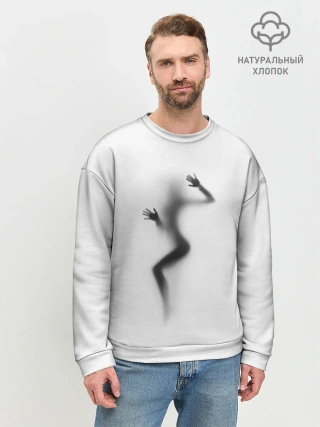 Мужской свитшот базовый / ДЕВУШКА ЗА СТЕКЛОМ