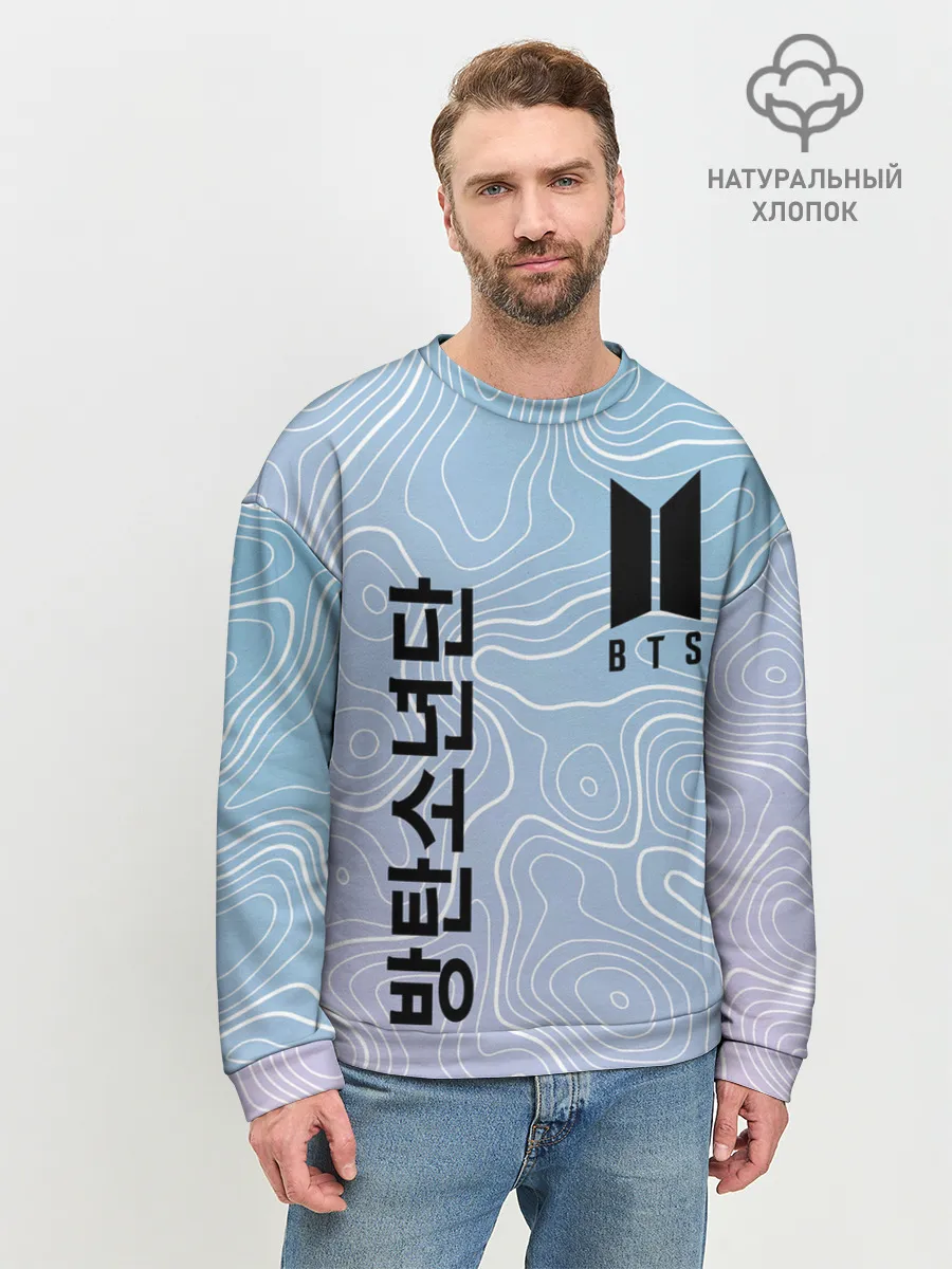 Мужской свитшот базовый / BTS / БТС.