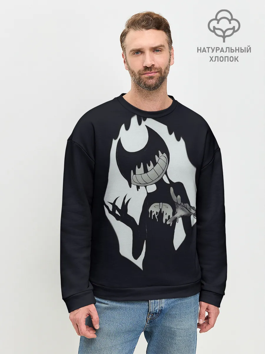 Мужской свитшот базовый / Bendy And The Ink Machine