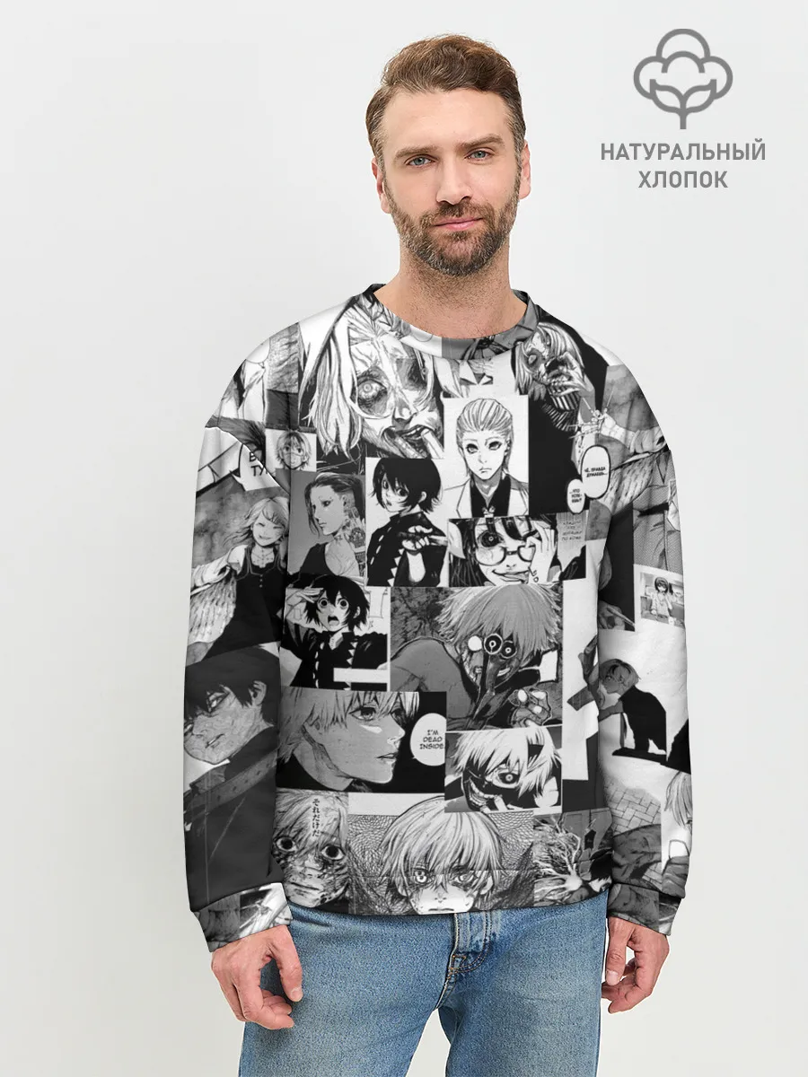 Мужской свитшот базовый / Токийский гуль