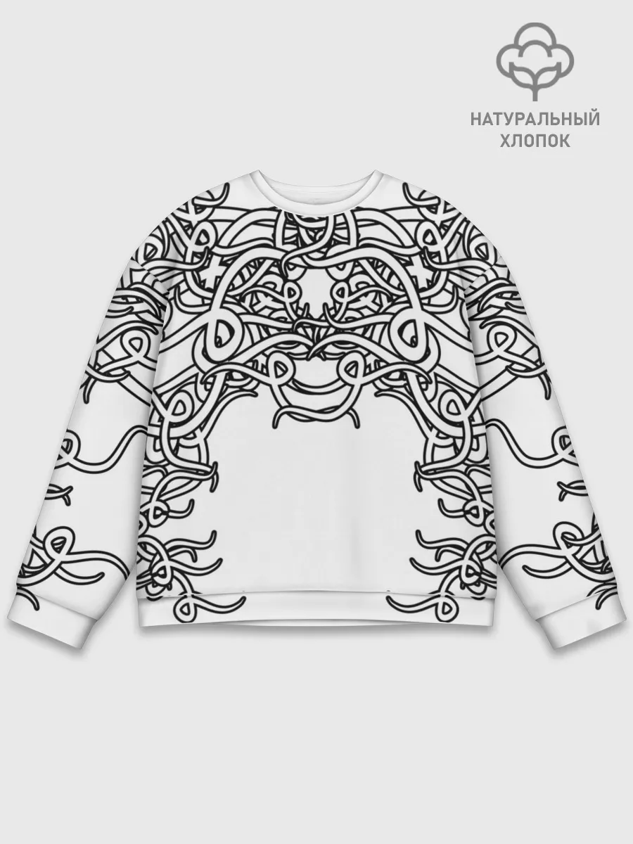 Мужской свитшот базовый / Фэнтези мотылёк