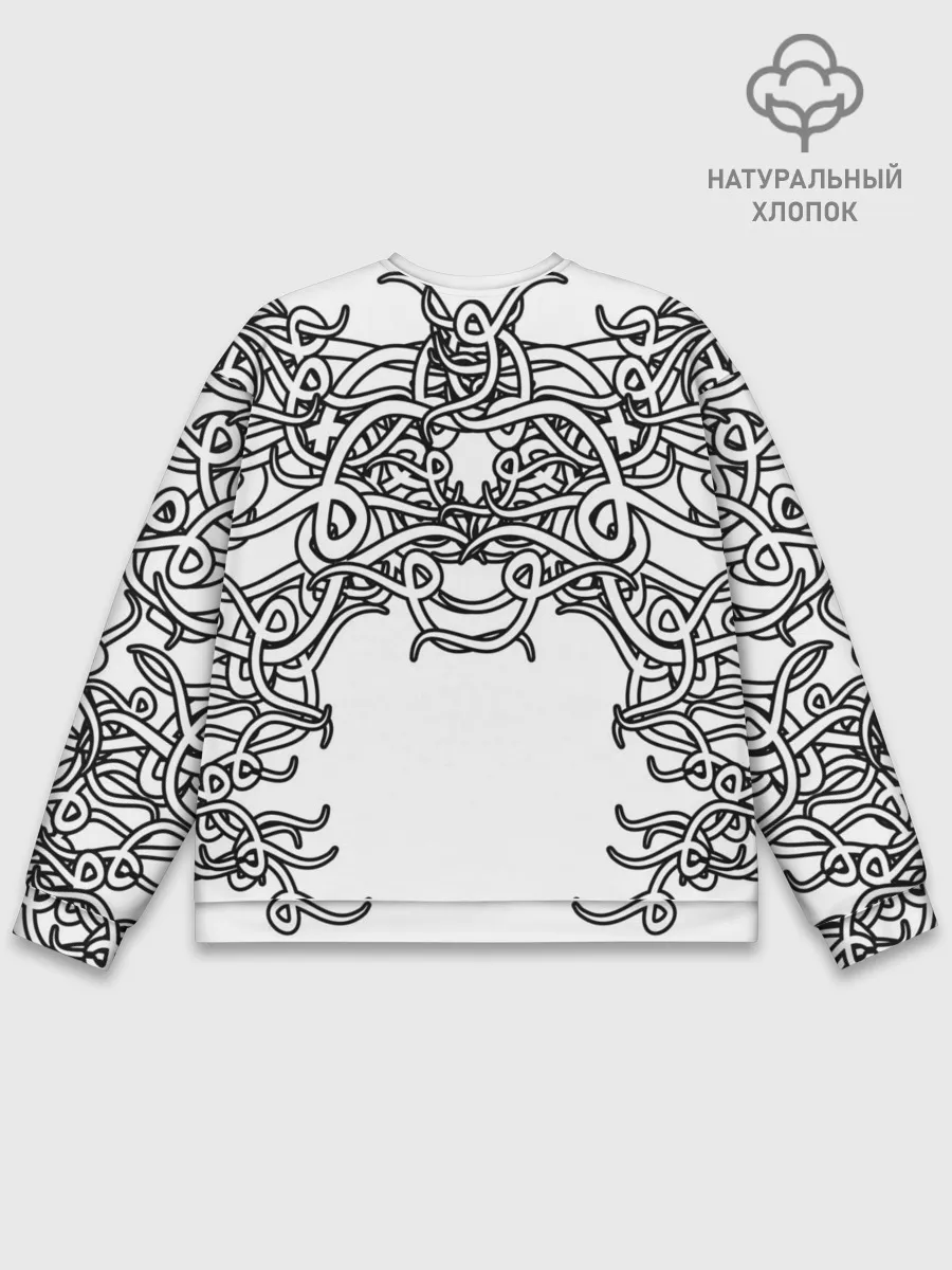 Мужской свитшот базовый / Фэнтези мотылёк