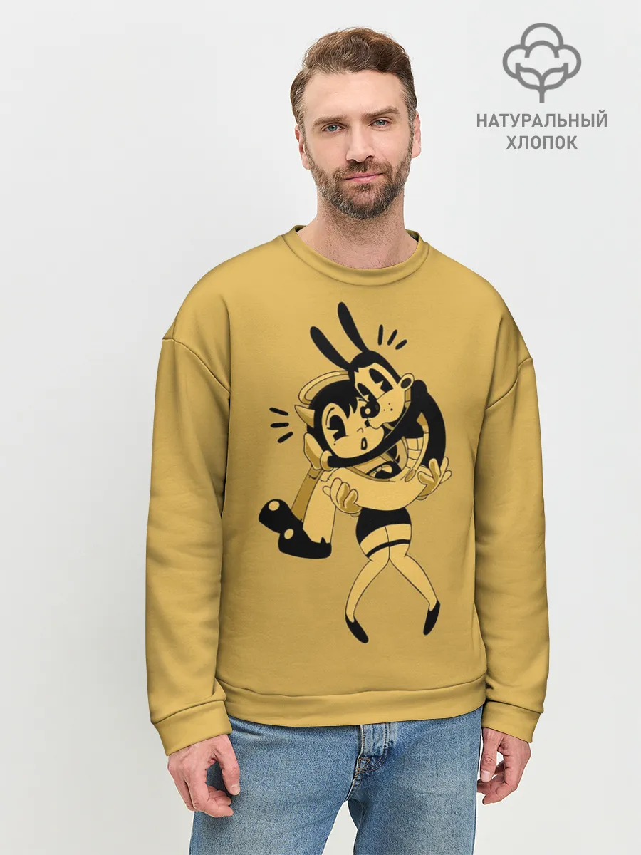 Мужской свитшот базовый / Bendy And The Ink Machine