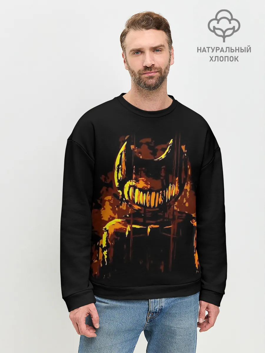 Мужской свитшот базовый / Bendy And The Ink Machine