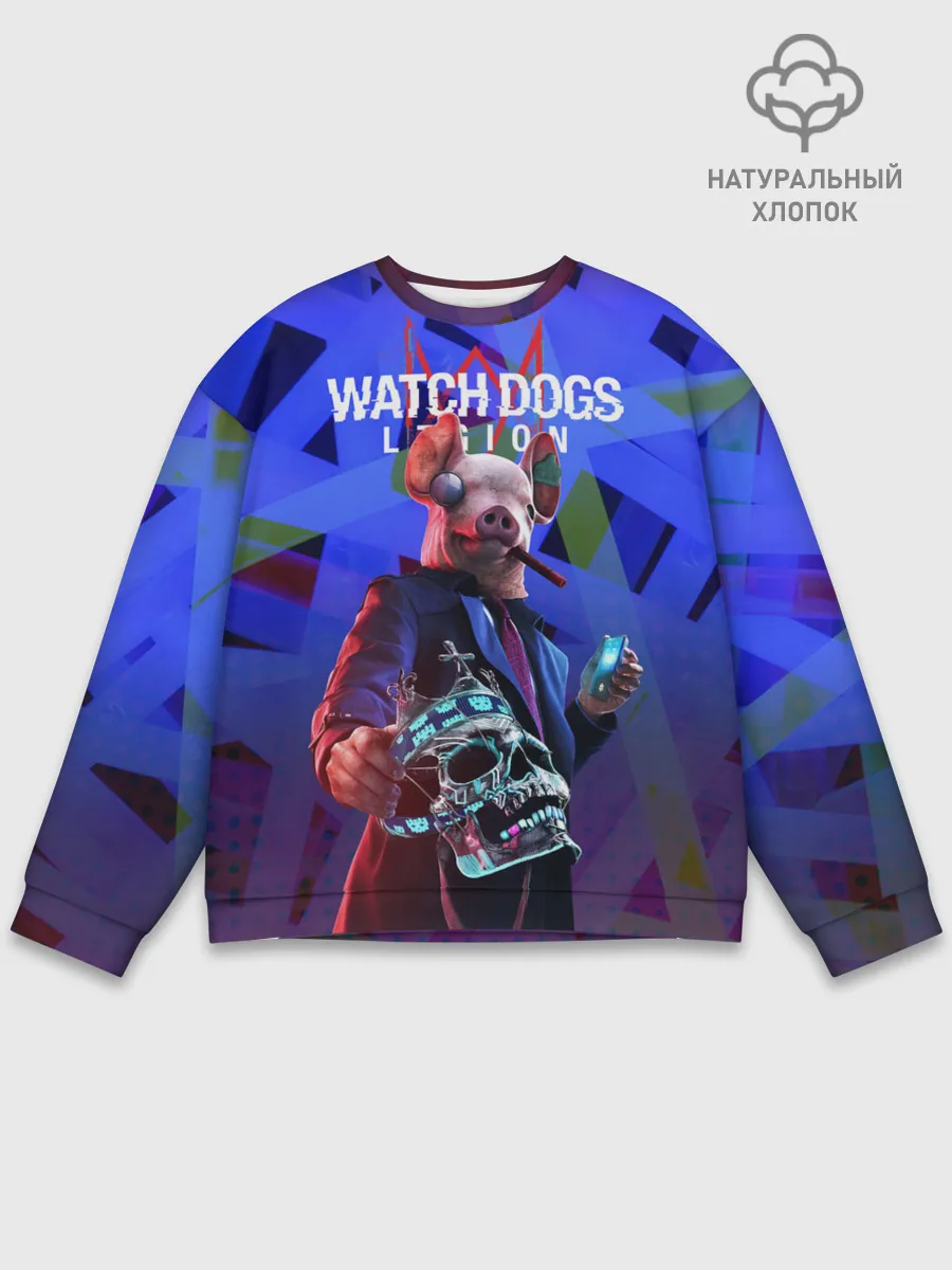 Мужской свитшот базовый / Watch Dogs: Legion