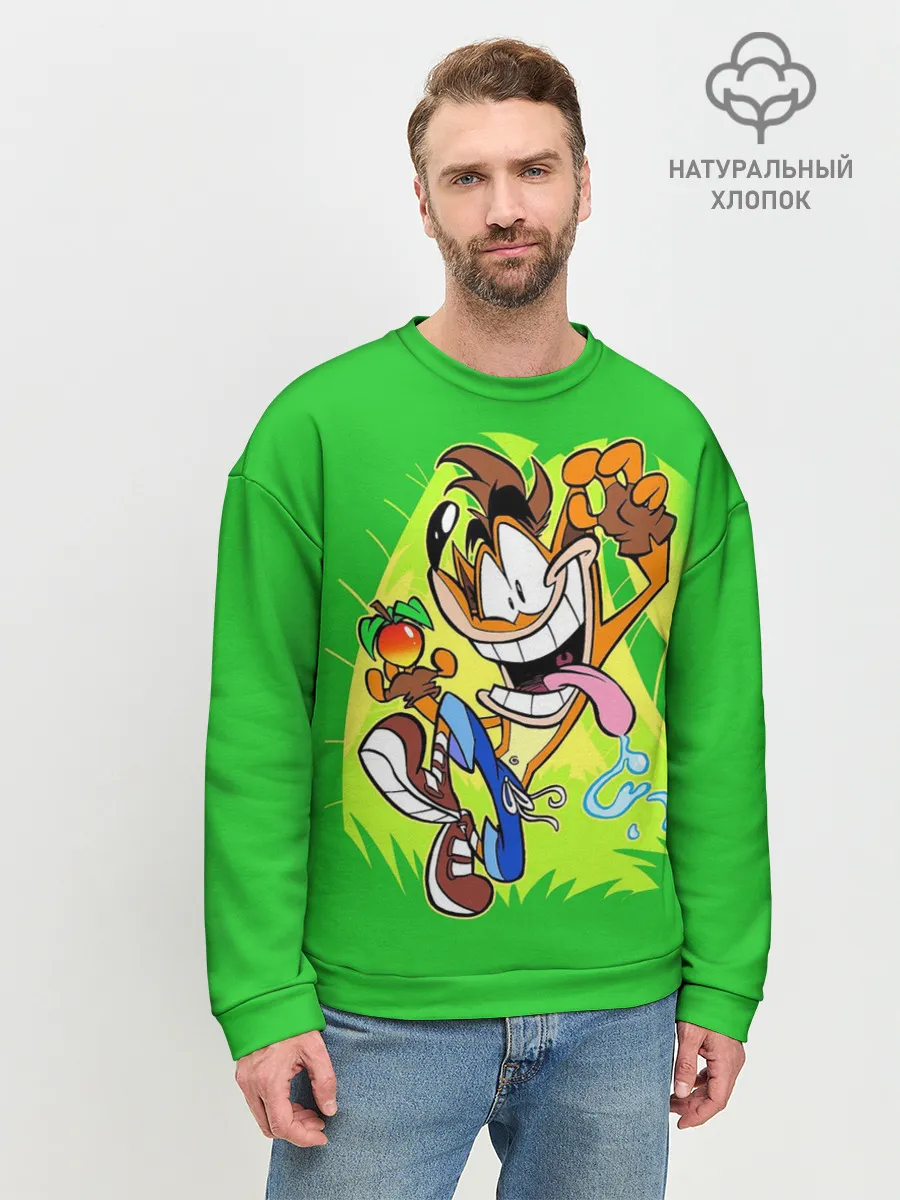 Мужской свитшот базовый / CRASH BANDICOOT