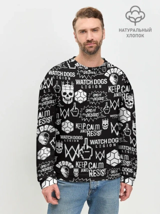 Мужской свитшот базовый / WATCH DOGS LEGION