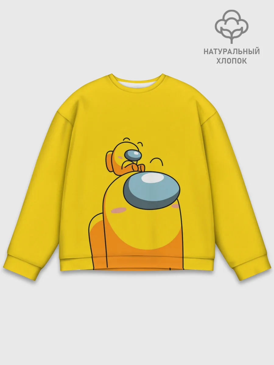 Мужской свитшот базовый / AMONG US YELLOW