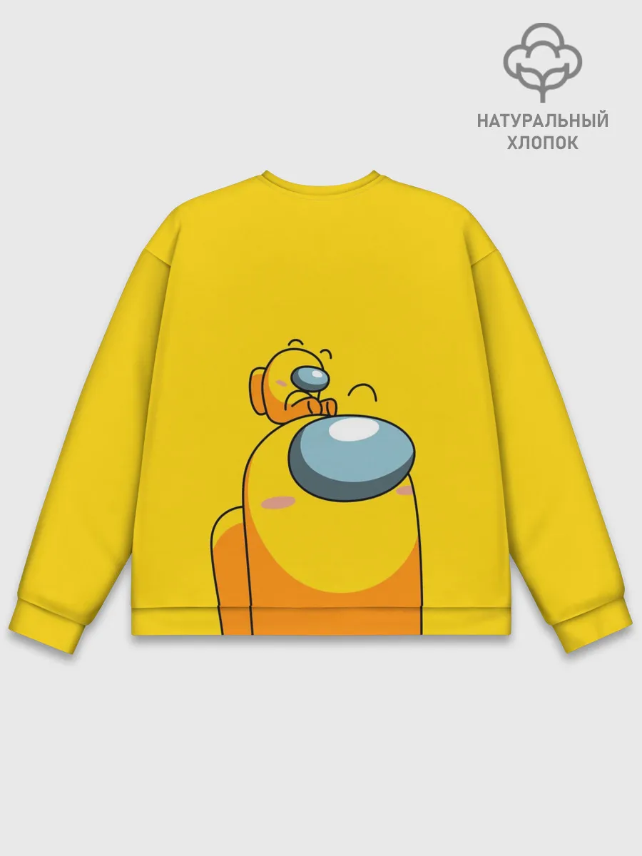 Мужской свитшот базовый / AMONG US YELLOW