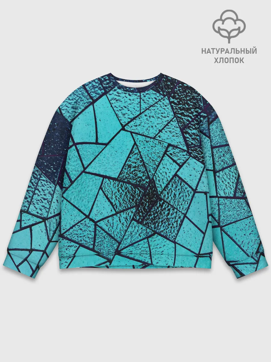 Мужской свитшот базовый / НЕОНОВЫЙ ВИТРАЖ