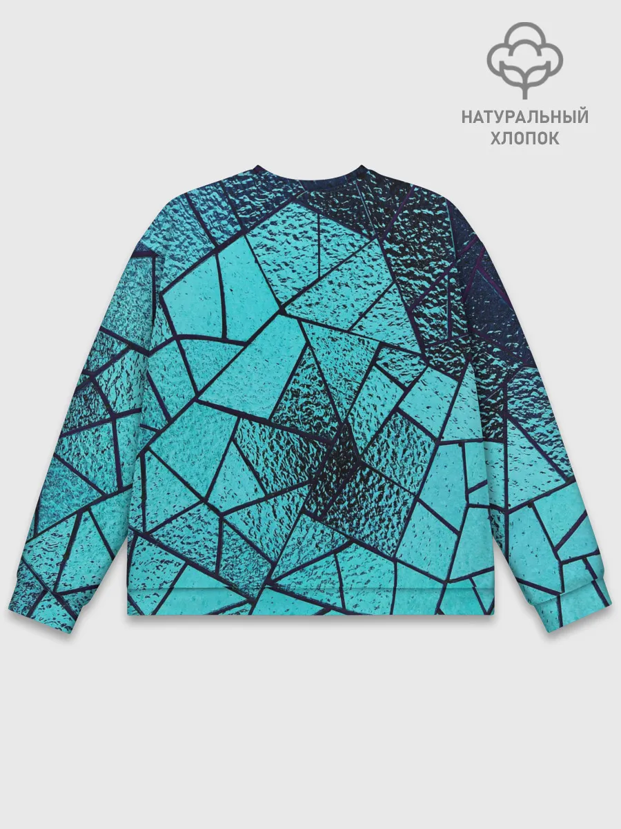 Мужской свитшот базовый / НЕОНОВЫЙ ВИТРАЖ