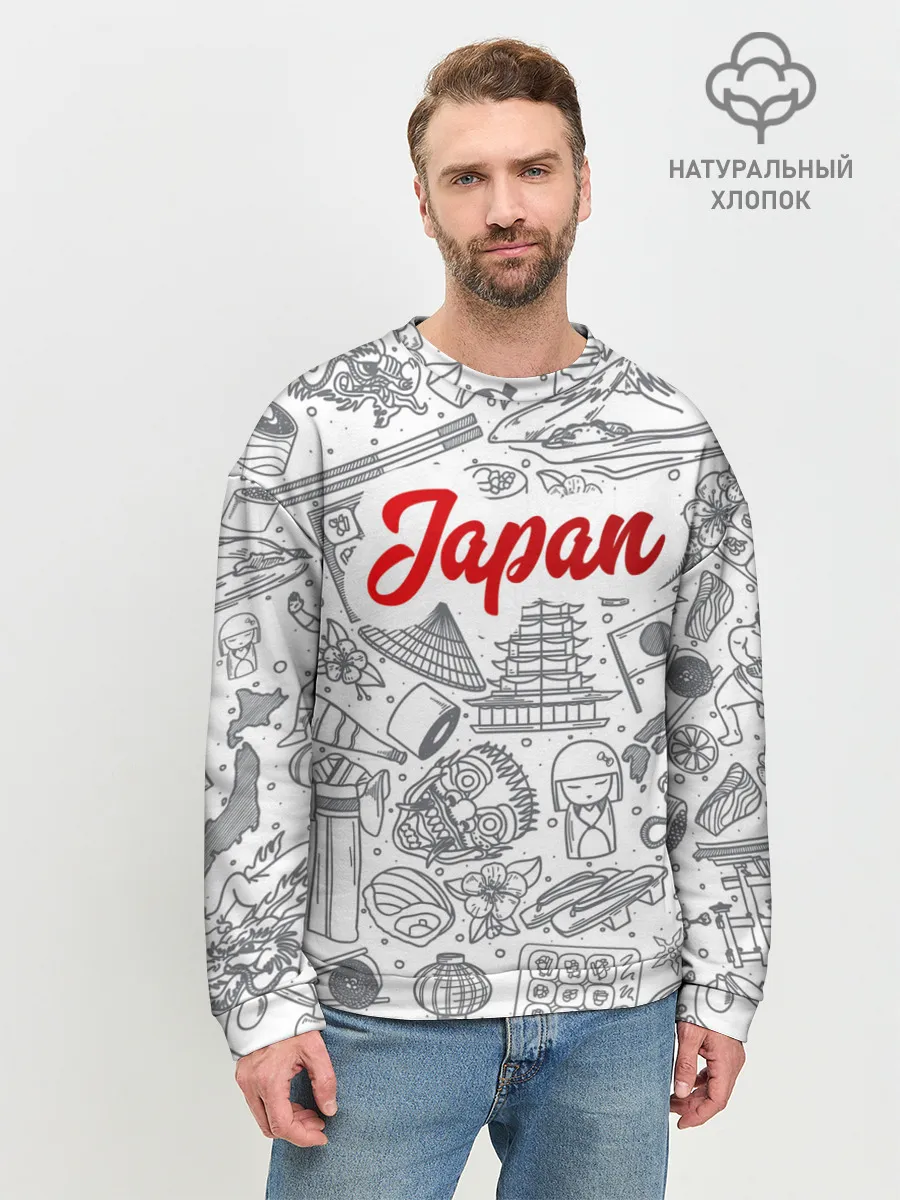 Мужской свитшот базовый / Япония | Страна Восходящего Солнца