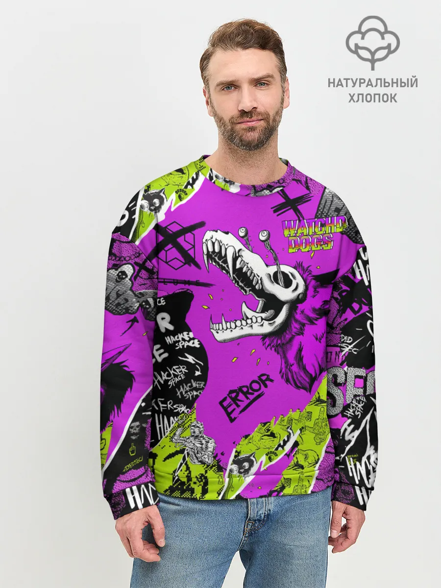 Мужской свитшот базовый / Watch Dogs: Legion