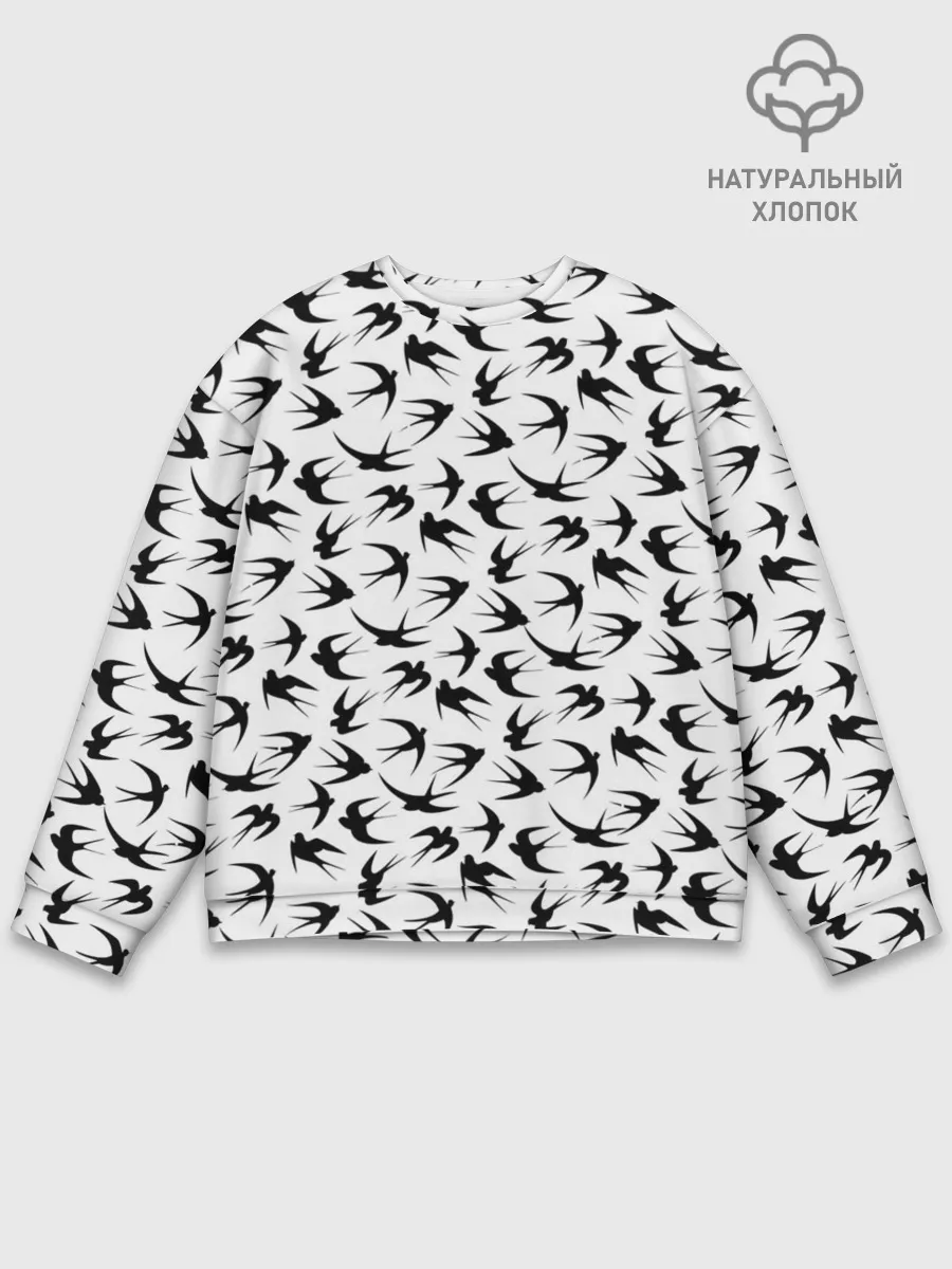 Мужской свитшот базовый / Ласточки