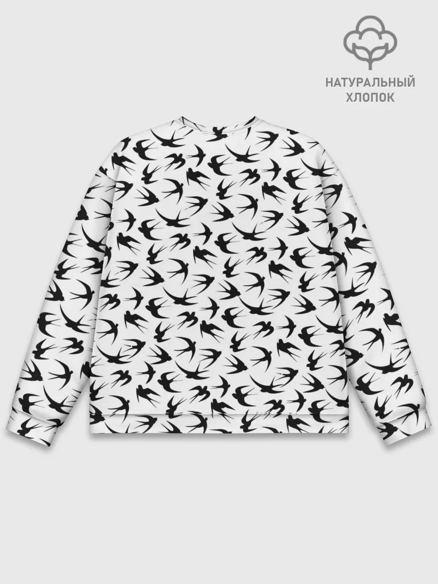 Мужской свитшот базовый / Ласточки