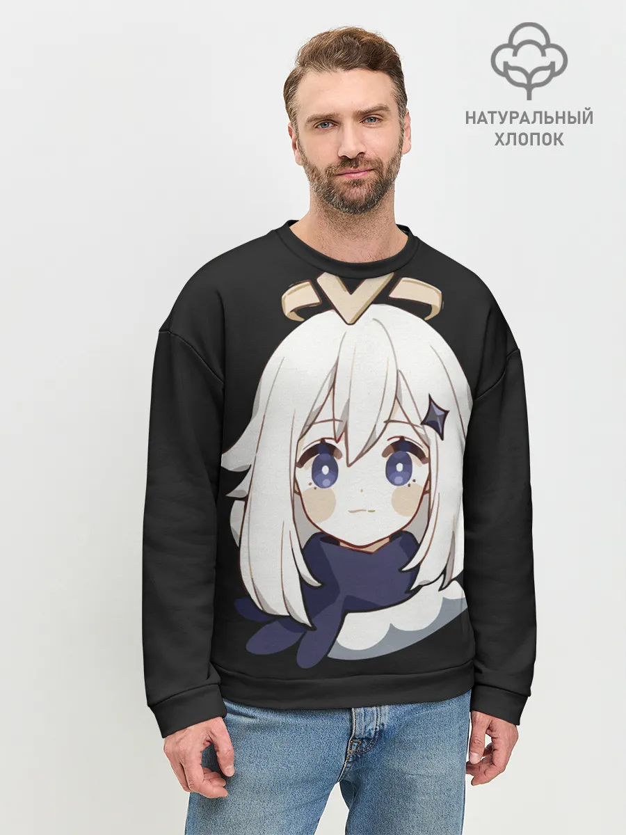Мужской свитшот базовый / Genshin Impact Paimon