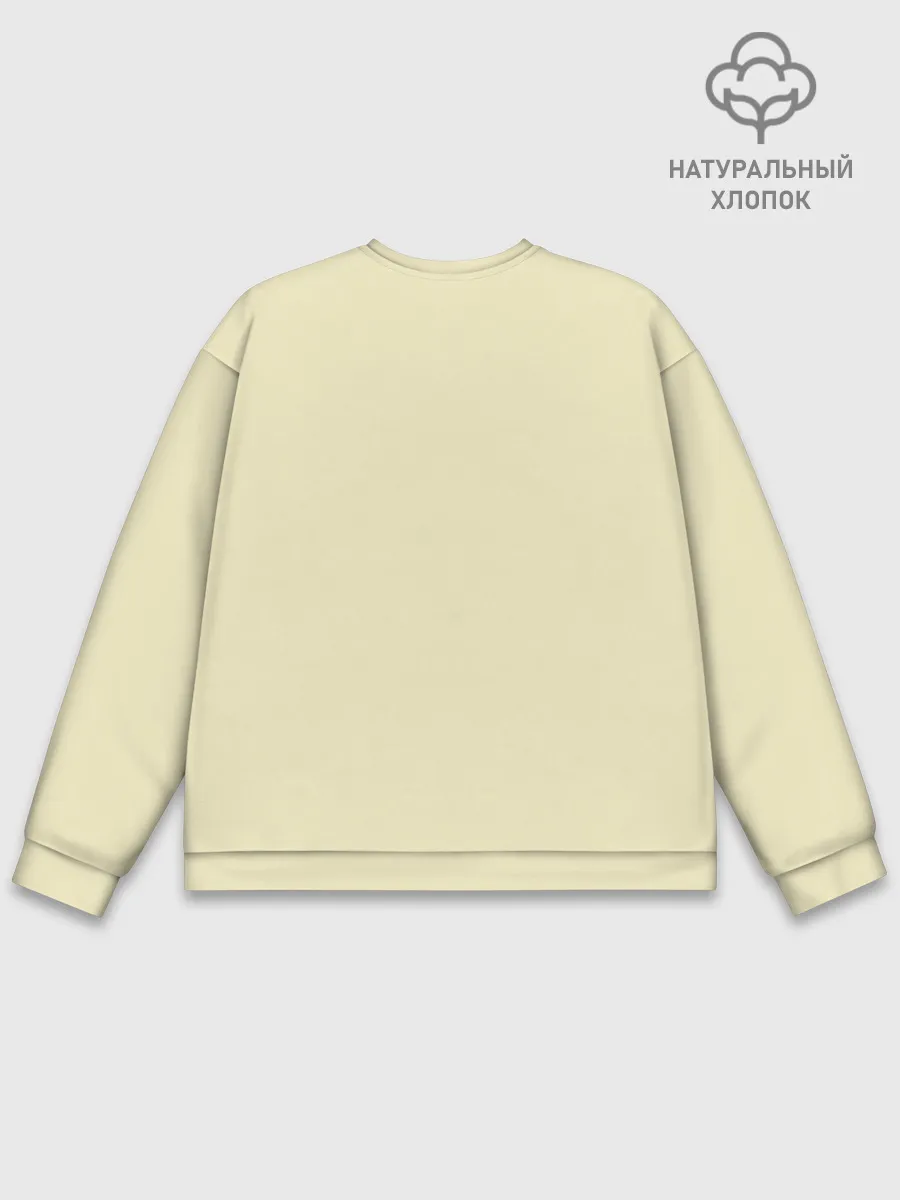 Мужской свитшот базовый / жираф на шее