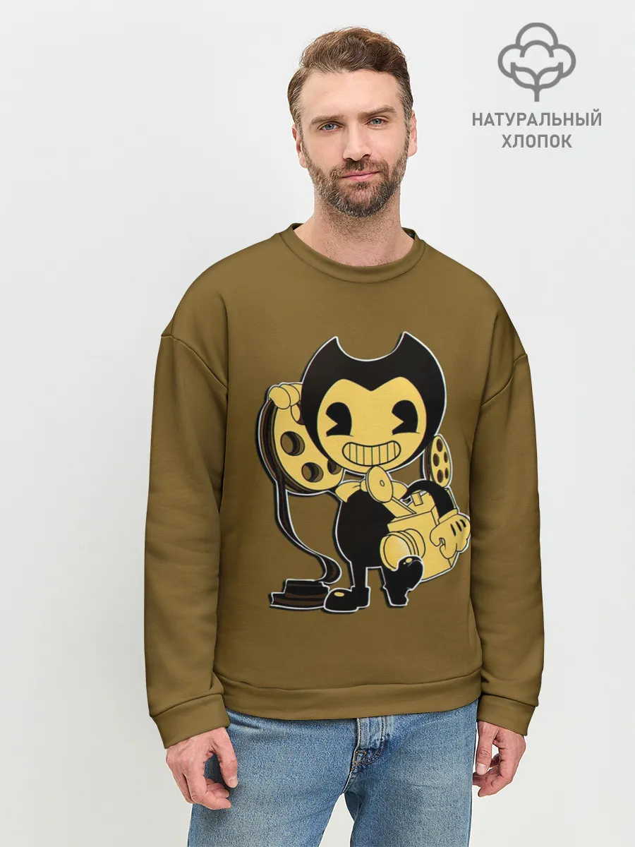 Мужской свитшот базовый / Bendy And The Ink Machine