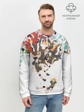 Мужской свитшот базовый / Все герои Haikyuu