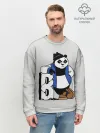 Мужской свитшот базовый / Серьёзная Панда