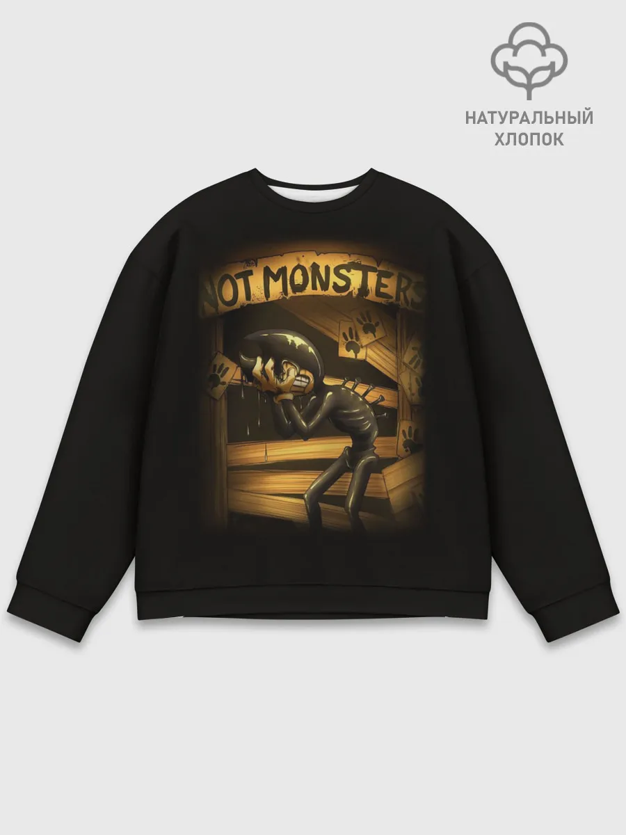 Мужской свитшот базовый / Bendy And The Ink Machine