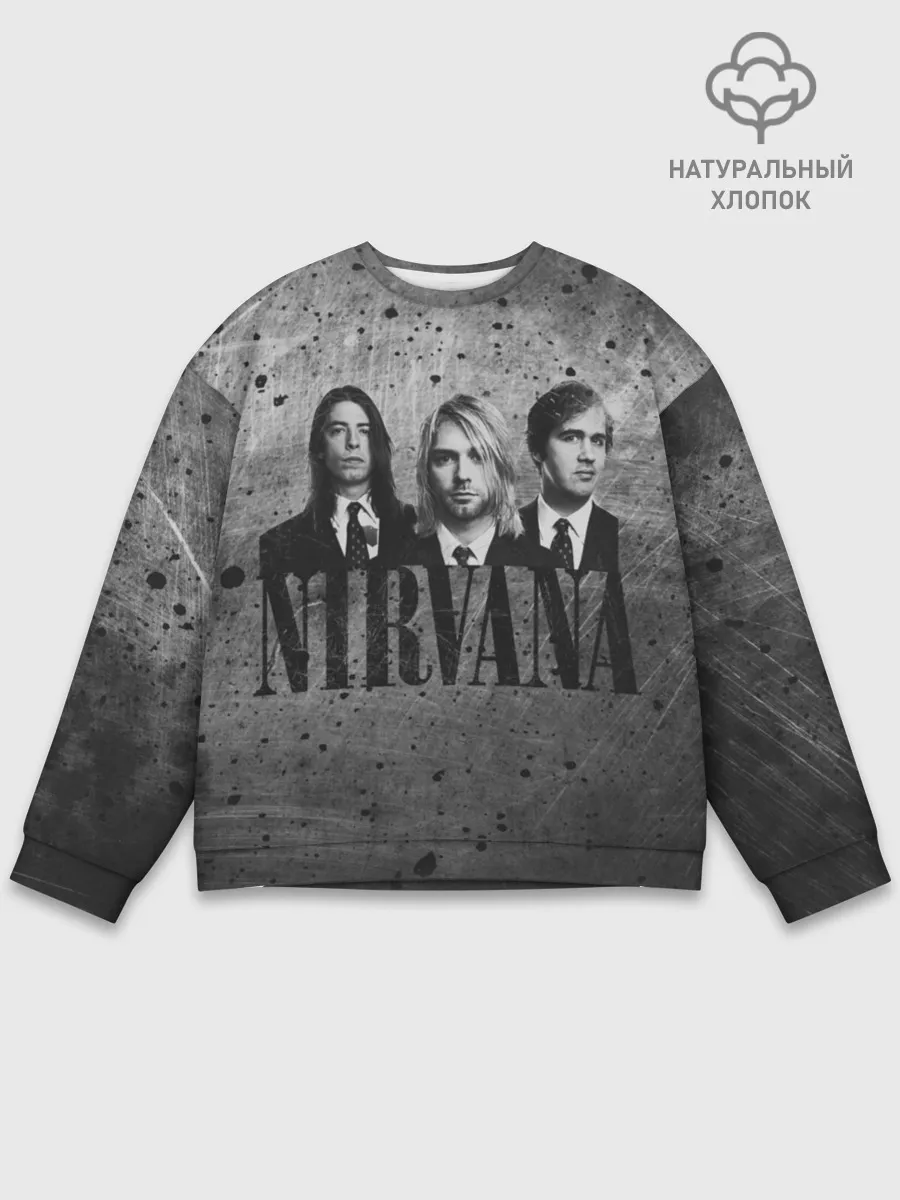 Мужской свитшот базовый / Нирвана