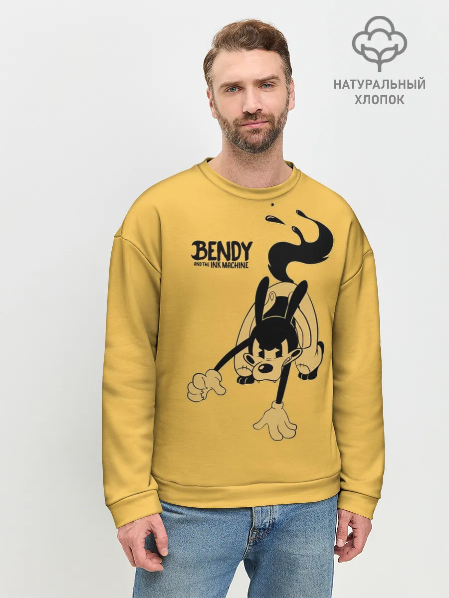 Мужской свитшот базовый / Bendy And The Ink Machine