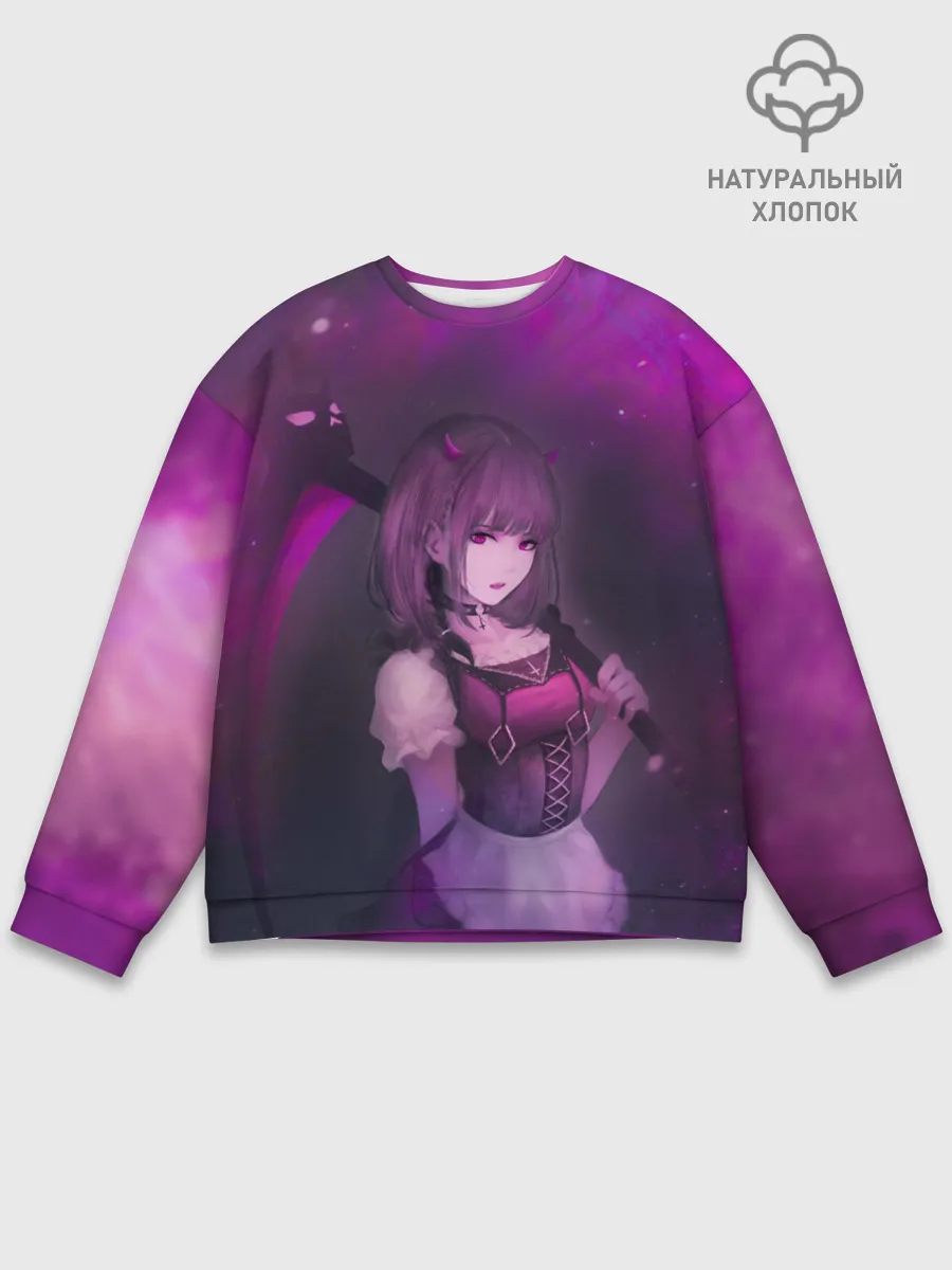 Мужской свитшот базовый / Anime girl demon