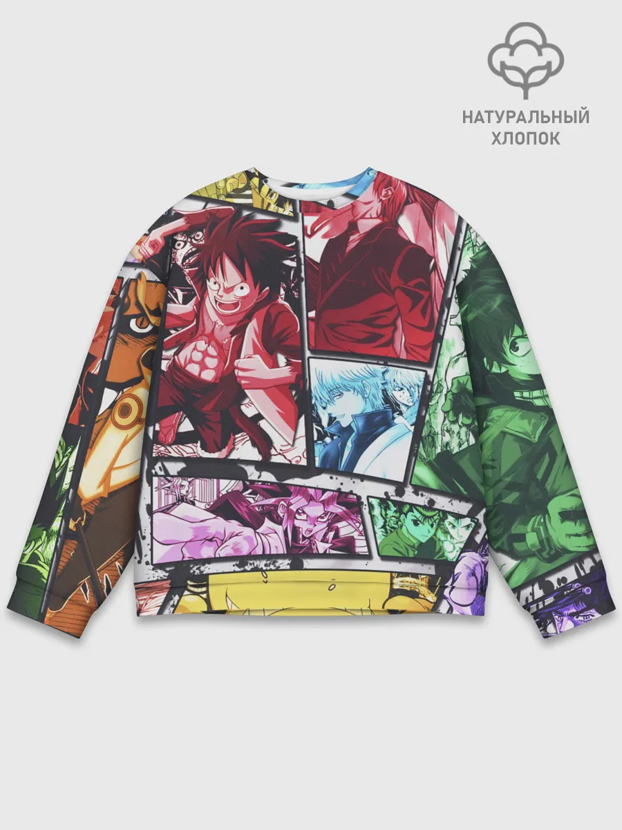 Мужской свитшот базовый / EPIC MAIN ANIME CHARACTERS 3D!