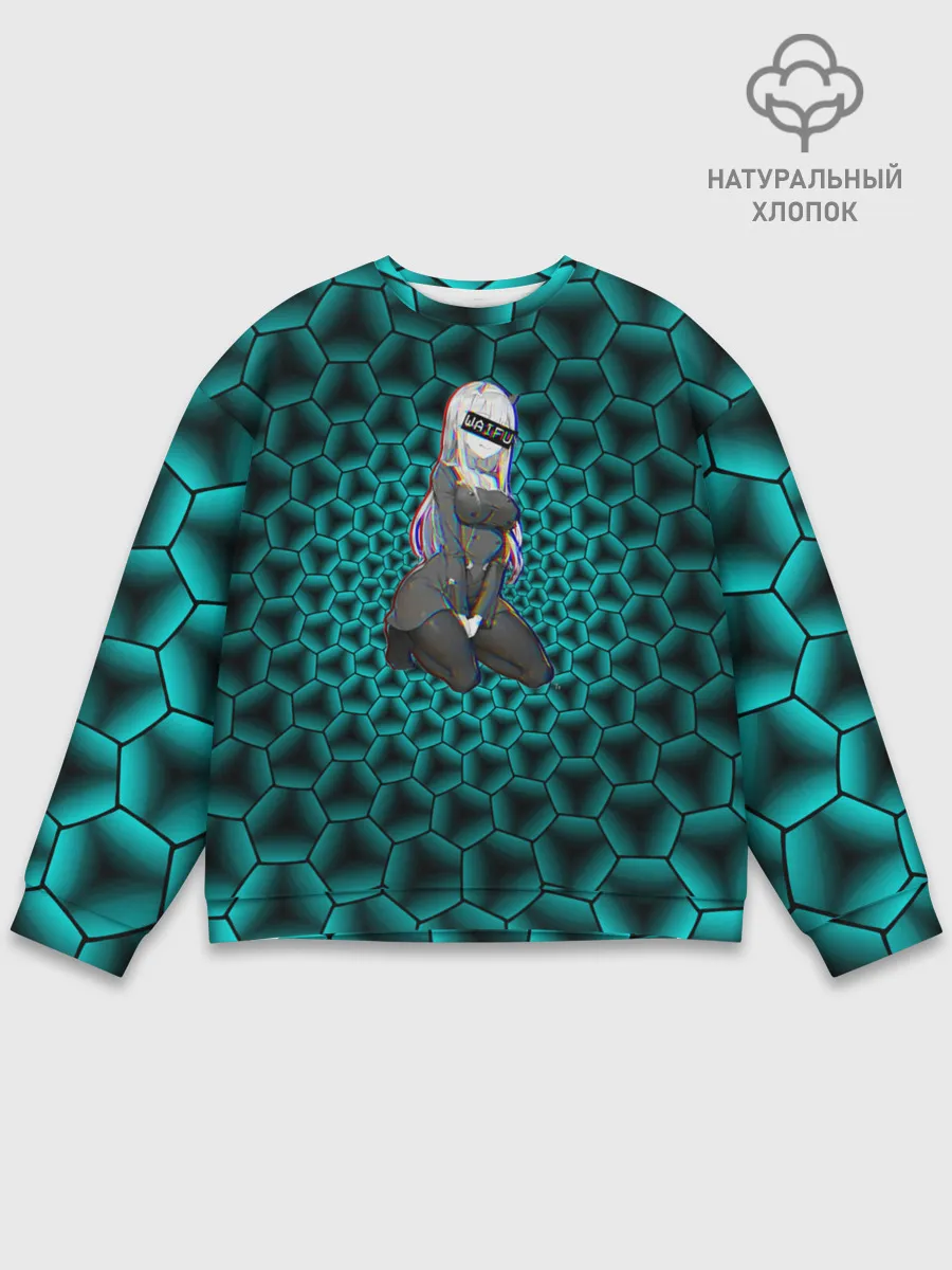 Мужской свитшот базовый / Anime шестиугольники