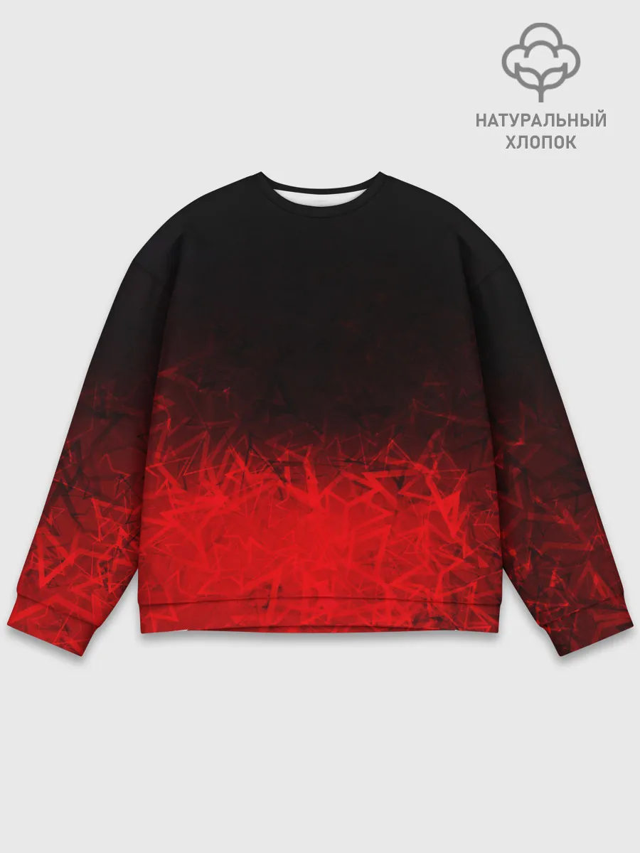 Мужской свитшот базовый / КРАСНО-ЧЕРНЫЙ ГРАДИЕНТ