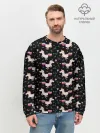 Мужской свитшот базовый / Unicorns pattern