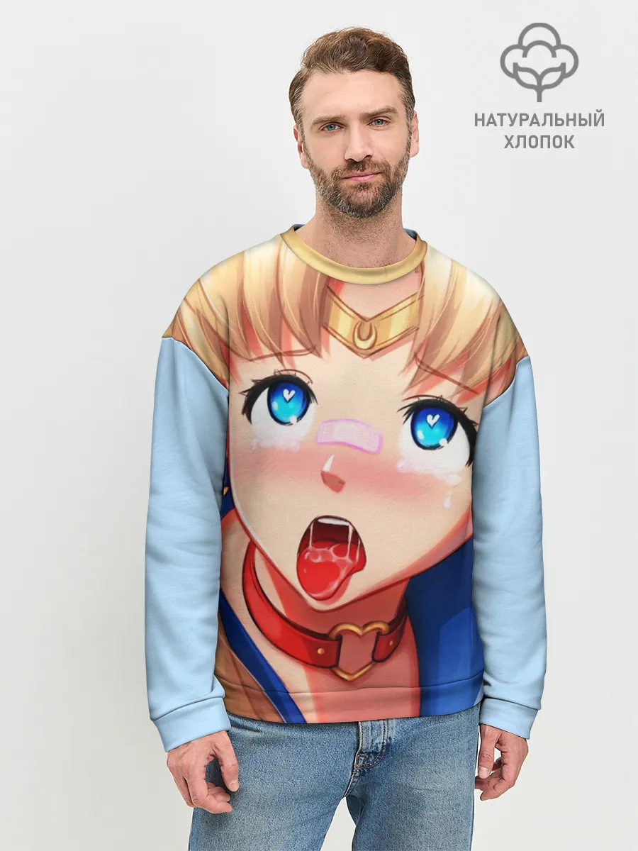 Мужской свитшот базовый / SAILOR MOON AHEGAO