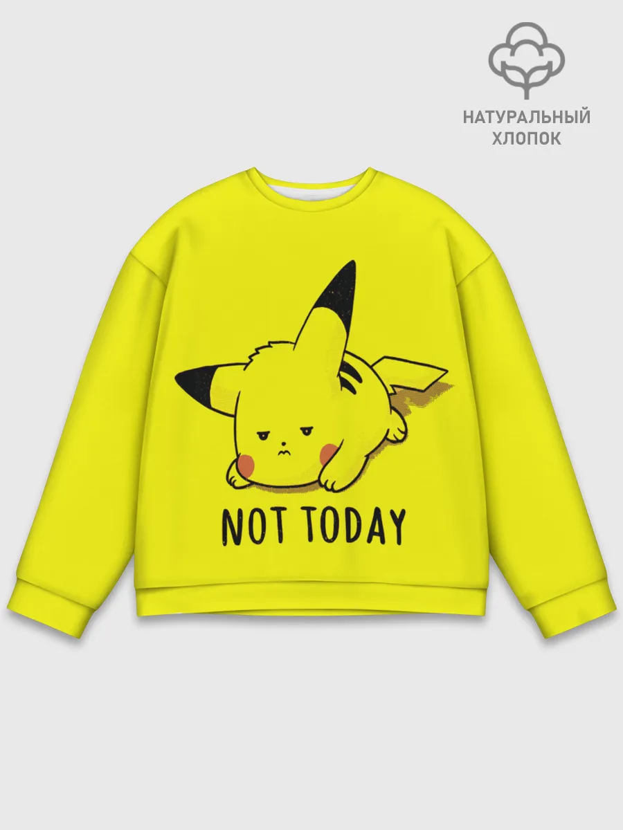 Мужской свитшот базовый / Пикачу лень