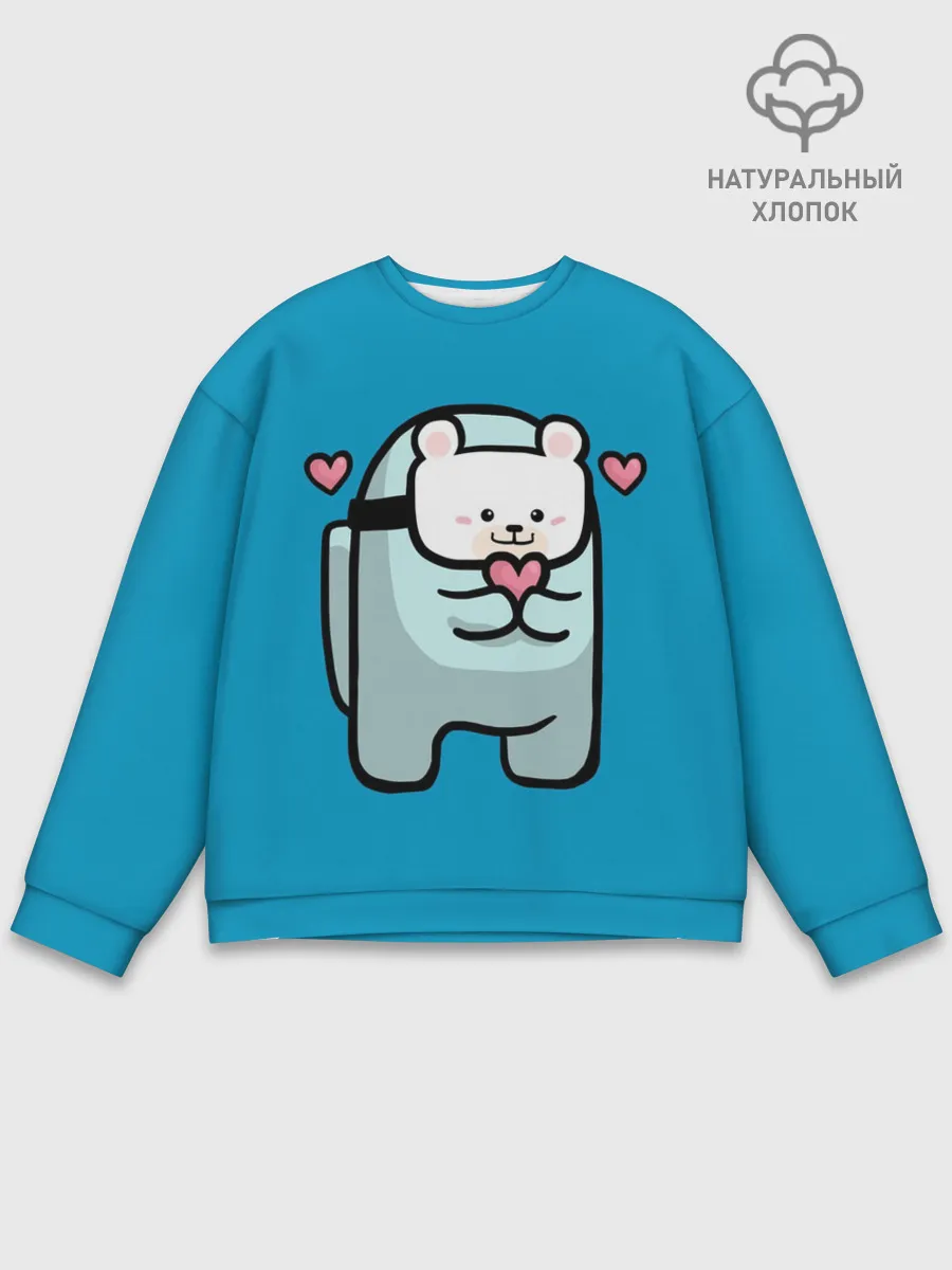 Мужской свитшот базовый / Nyan Cat