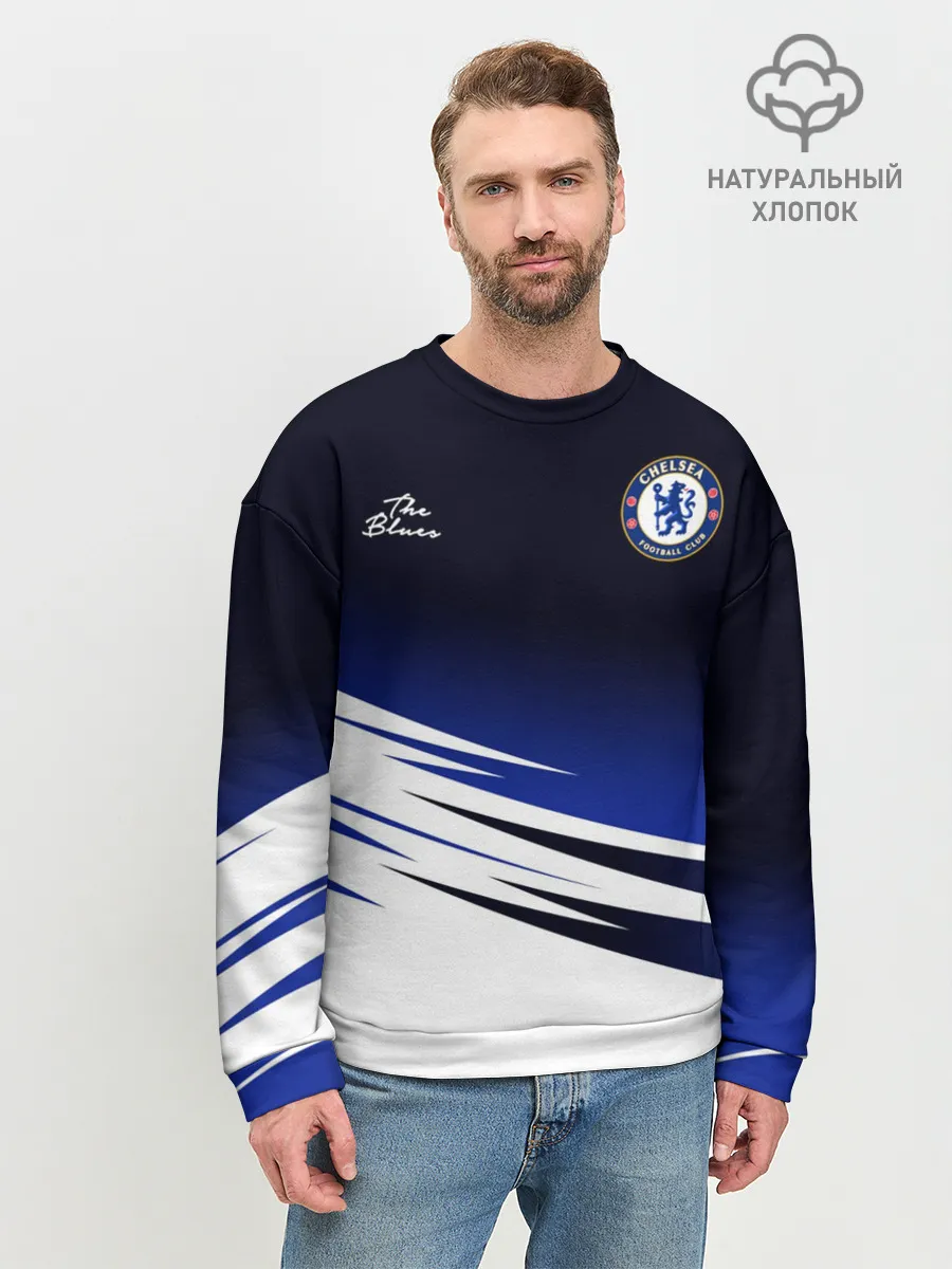 Мужской свитшот базовый / CHELSEA разминочная 19/20