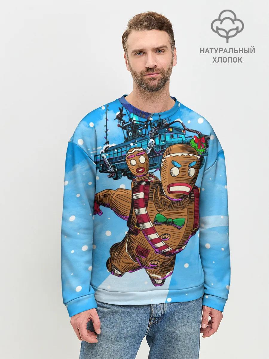Мужской свитшот базовый / Пряничный человек