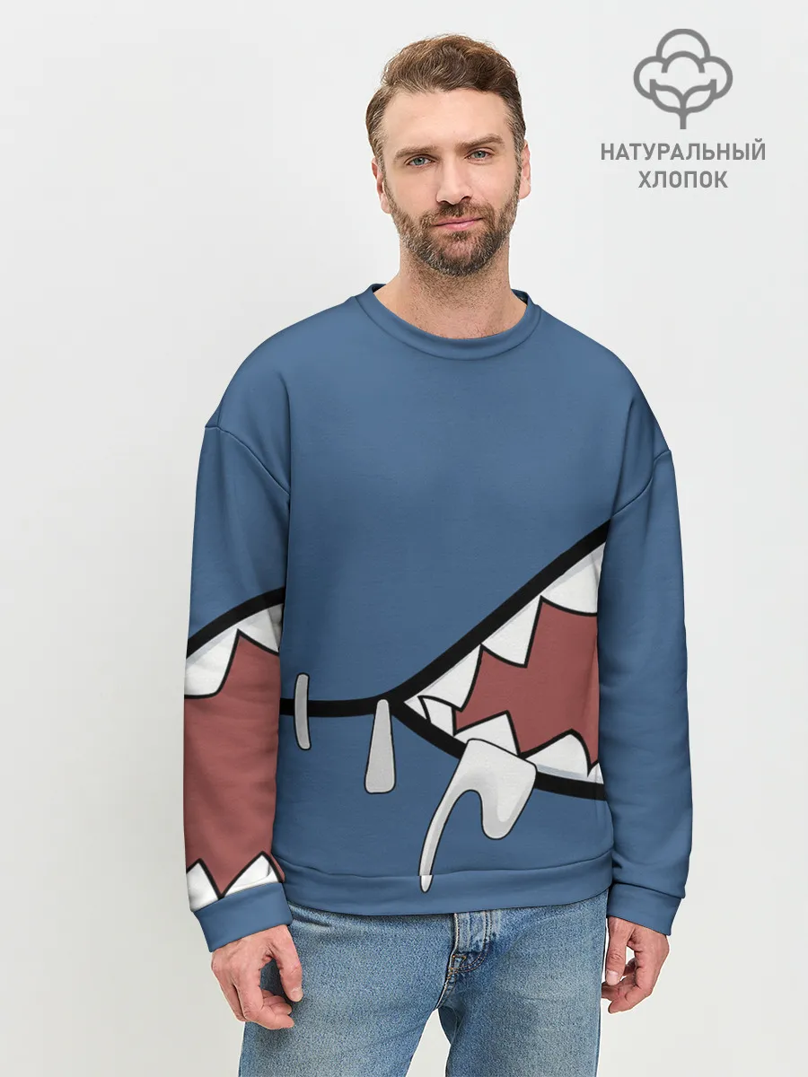 Мужской свитшот базовый / Акула gawr gura