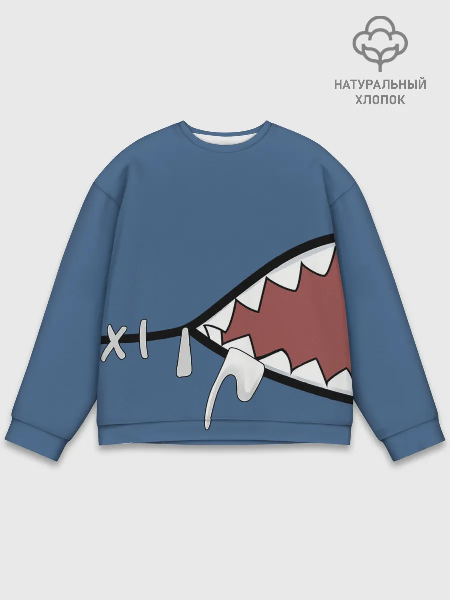 Мужской свитшот базовый / Акула gawr gura